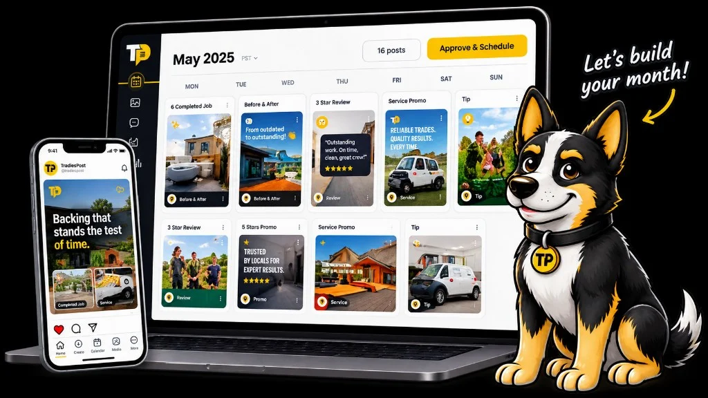 TradiesPost - plan and schedule your social content with Buddy